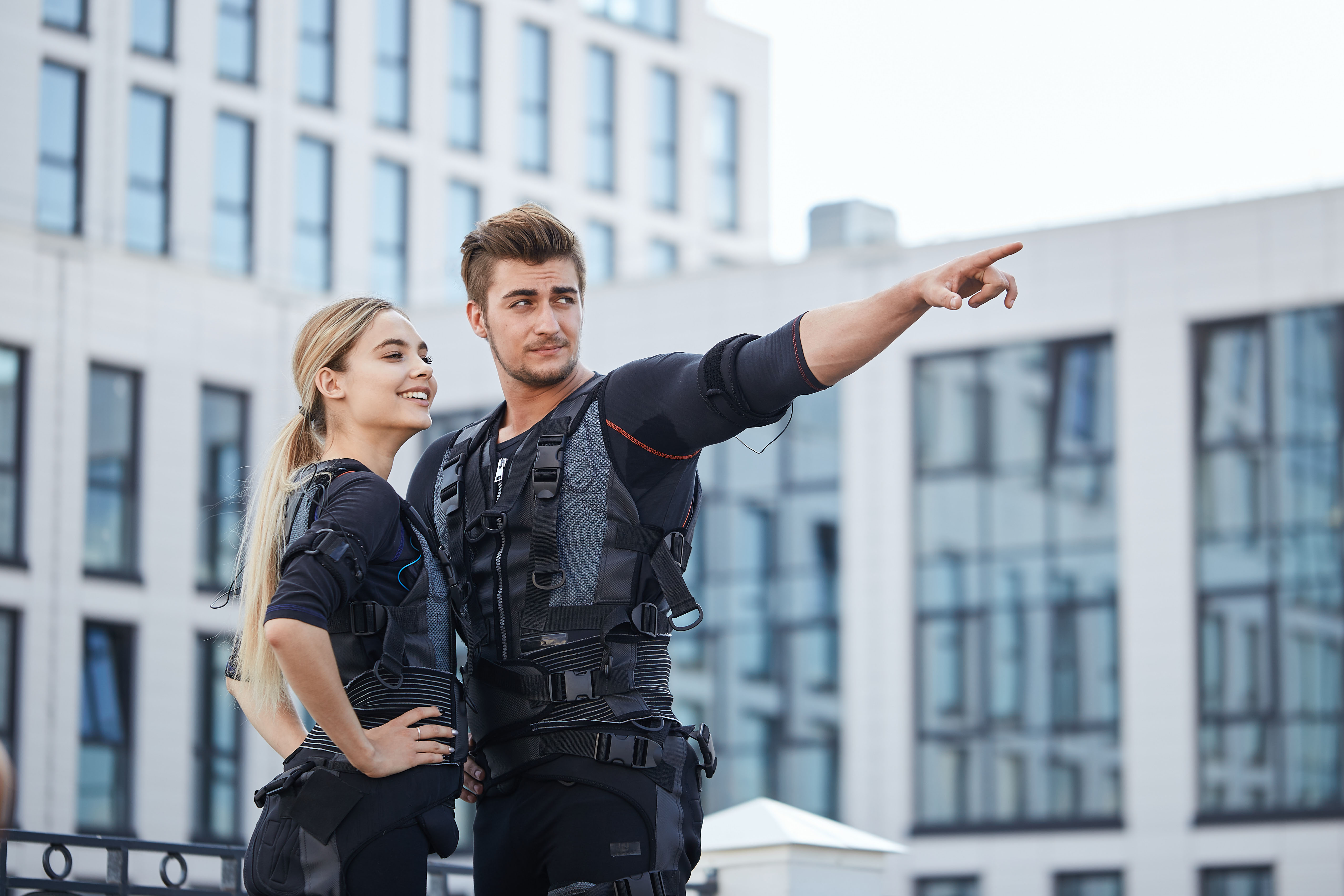 Security officer coordinating building access